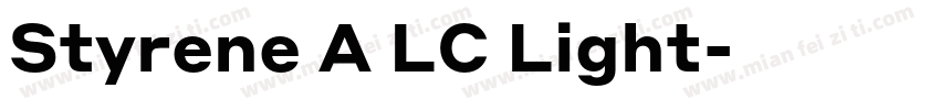 Styrene A LC Light字体转换